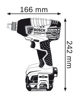 Гайковерт ударный Bosch GDX 14.4 V-LI Professional