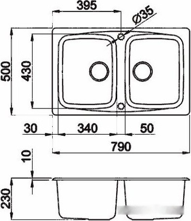 Кухонная мойка Elleci Master 350 M70 Ghisa