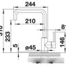 Смеситель Blanco Mili 525130 (серый беж)