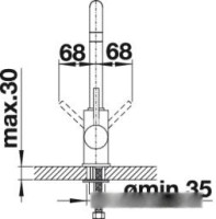 Смеситель Blanco Mili 525130 (серый беж)