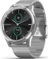 Гибридные умные часы Garmin Vivomove Luxe (серебристый)