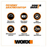 Пылесос Worx WX031.9 (без АКБ и ЗУ)